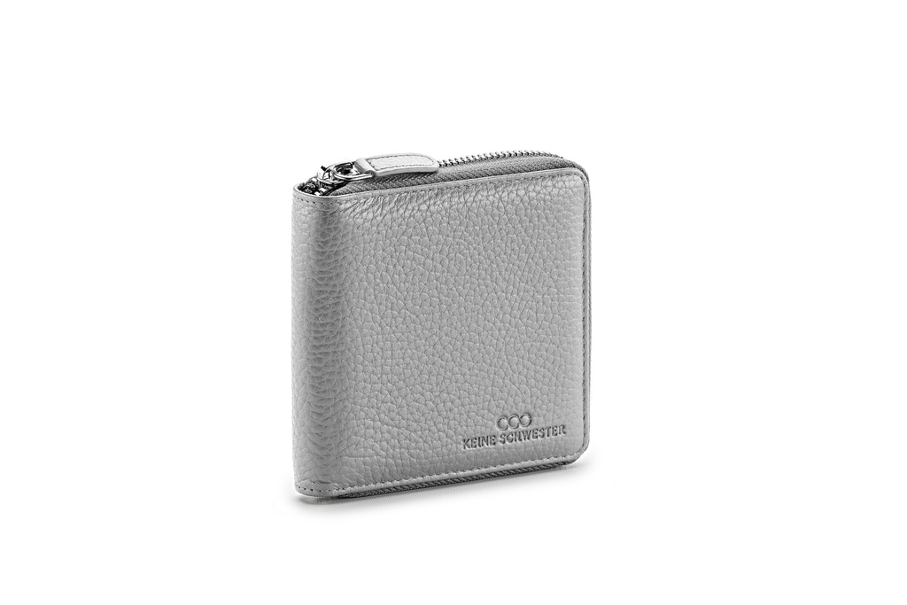 LILLE soft | hellgrau | silber | genarbt