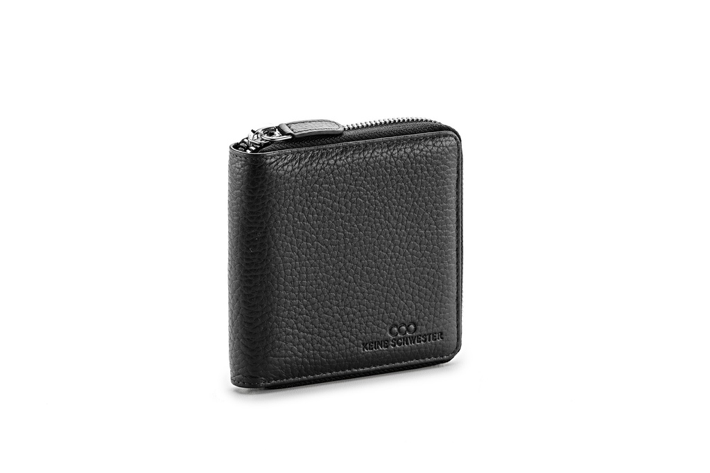 LILLE soft | schwarz | silber | genarbt