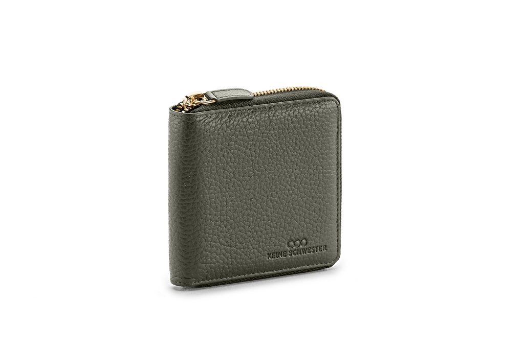 LILLE soft | waldgrün | gold | genarbt