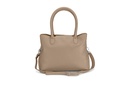 MAXI SONTJE | taupe | silber | genarbt