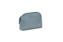 Mini-Geldbörse/Schlüsseltasche | friesenblau | silber | genarbt