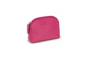 Mini-Geldbörse/Schlüsseltasche | pink | silber | genarbt