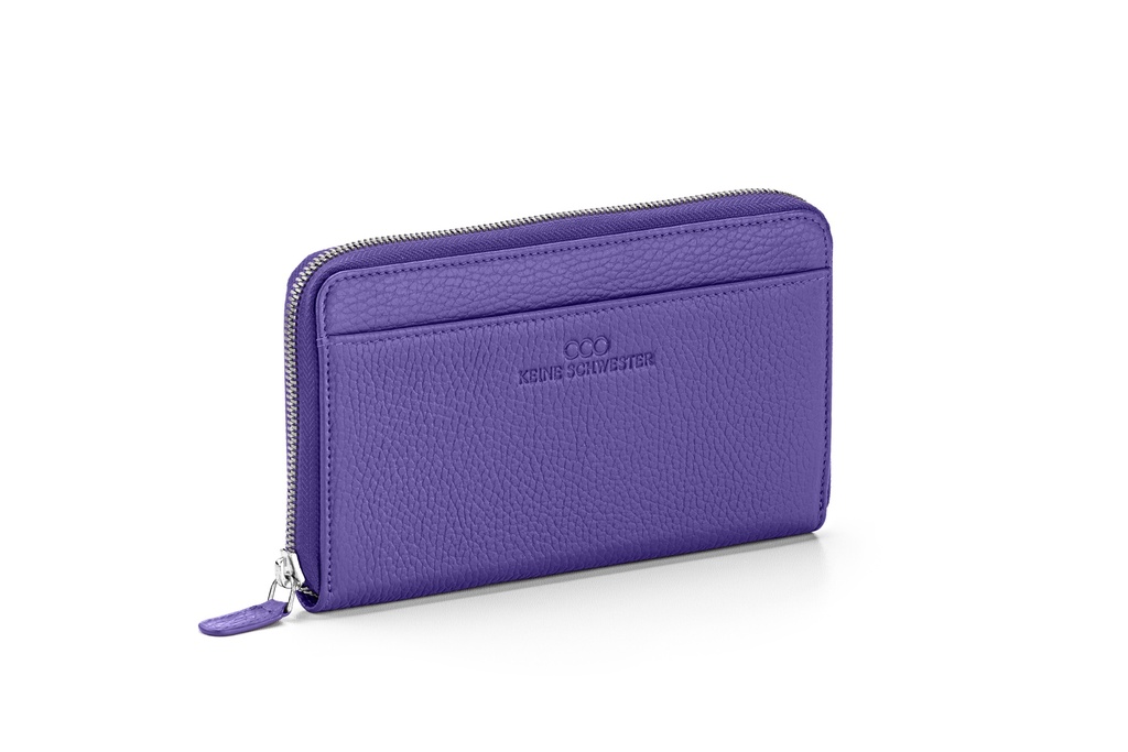 OKKA soft | lila | silber | genarbt