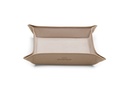 Taschen-Entleerer klein | taupe | beige | gold | genarbt