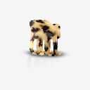 Sasstie - Haarspange - Paw Cheetah