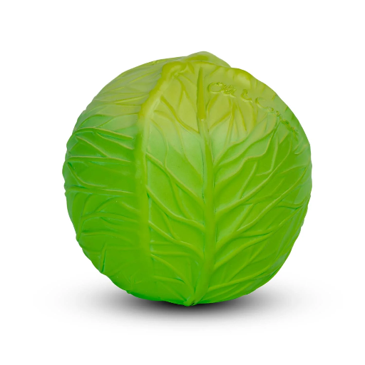 [L‐BALL‐GREEN‐CABBAGE] Oli & Carol - Cabbage Educational Ball Green Cabbage