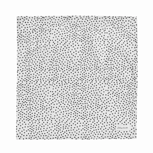 [ST-003] Eulenschnitt - Servietten Punkte weiß schwarz 4er Set