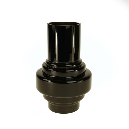 [51848] Werner Voss - Vase, schwarz, Glas, 20x30 cm
