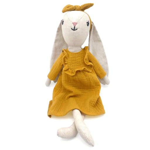 [Lini-10-001] Mea Lini - Stoffpuppe Hase Hedda, groß 40cm