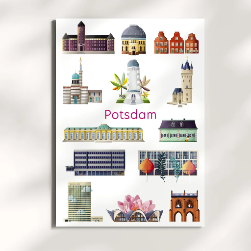 [LCS-PK-POTSDAMMIX] Luckycatstudio - Postkarte - Potsdam Allstars (mix)