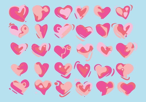 [LO007] Nobis Design - Postkarte - Limoncella - Hearts