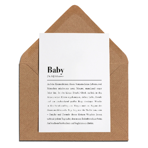 [AEMMI-KLK-BABY] Aemmi - Klappkarte mit Umschlag - Baby