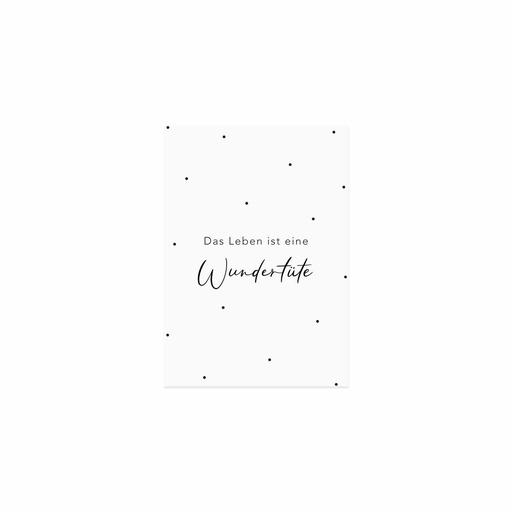 [57701] Eulenschnitt - Postkarte - Das Leben ist eine Wundertüte