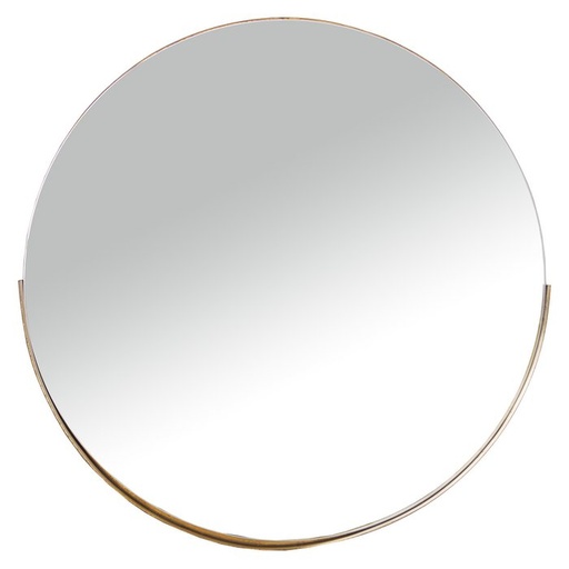[LL71806] Spiegel GOLDMETALL 75X4CM, UNTERKANTE:3CM - ESPEJO REDONDO METAL DORADO