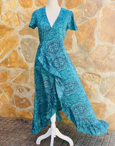 Mandala by Mallorca - Wickelkleid Seidenlook