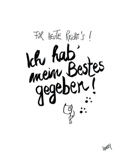 [GT215] Edition Gute Geister - Geschirrtuch - Für heute reicht’s