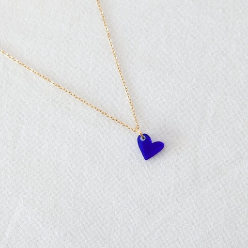 [NECKLACE.02.BLUE] Studio Nok Nok - Necklace Heart Blue