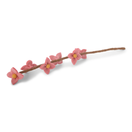 [15033] Gry & Sif (Filz) - Dusty Red Flowers On Stalk 