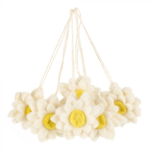 [HCDAIS] Felt so good - Handgefertigter Filz Daisies Bag of 6