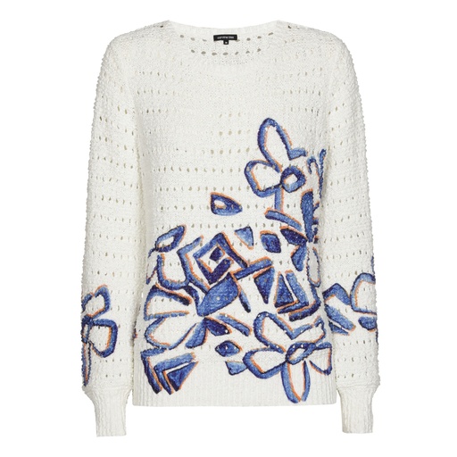 Caroline Biss - Loose knit pullover with print Multi Color