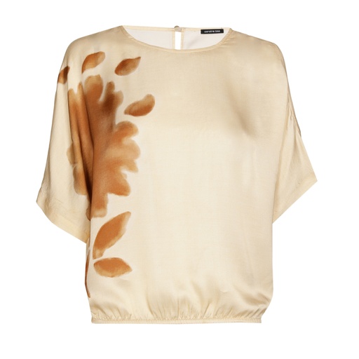 Caroline Biss - LOOSE-FITTING TOP WITH SHOULDER EFFECT Vanille
