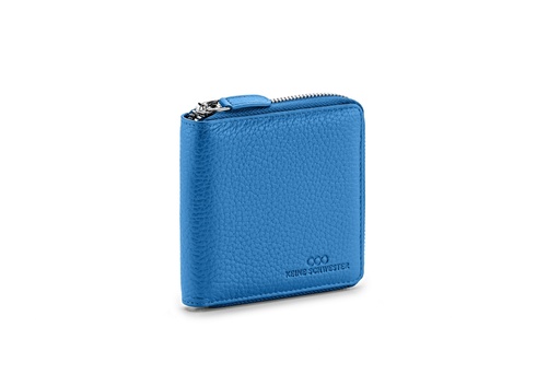 [5995] LILLE soft | azurblau | silber | genarbt