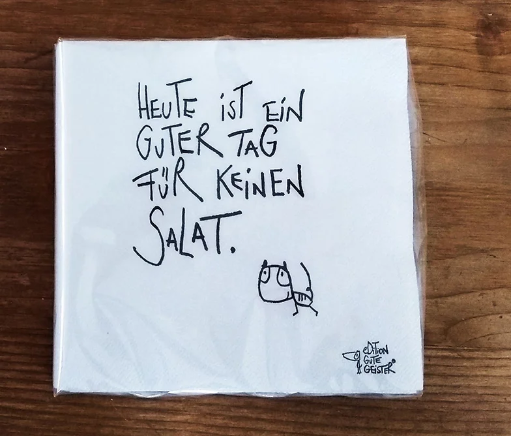 [SV410] Edition Gute Geister - Servietten - Mal keinen Salat