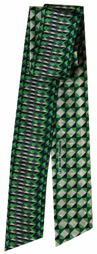 [3760312763365] Les Belles Vagabondes - Seidenschal Bandeau Berlingot Vert Green