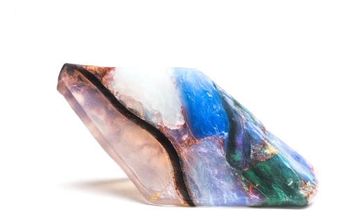 [SR-Black.Opal] Soap Rocks - Black Opal / Peach Melon - Schwarzer Opal