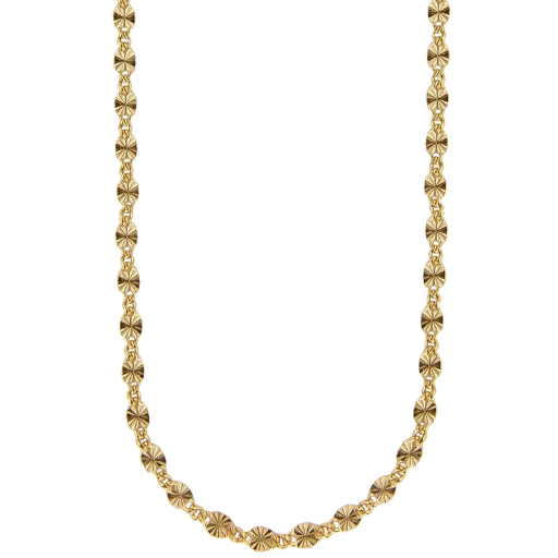 [4510-42-G] Jeberg Jewellery - STELLA Necklace 42cm + 3cm extension gold