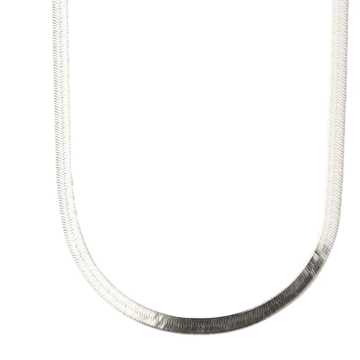 [4516-45-Silver] Jeberg Jewellery - AURA necklace silver 45 cm