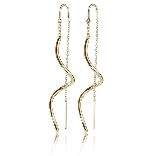 [5645] Jeberg Jewellery - Twirl Earring gold