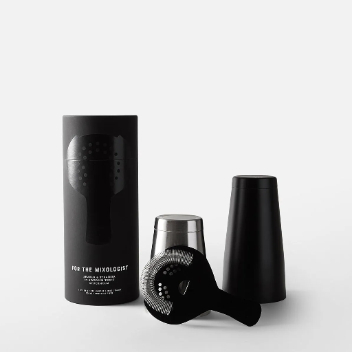 [2098612670221] Swedish Tonic Stockholm - Shaker & Strainer for the mixologist black/silver