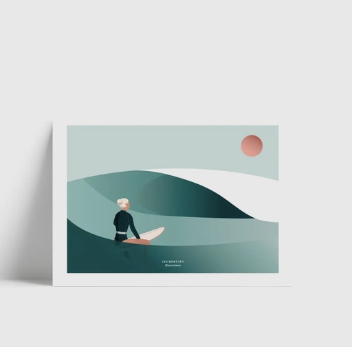 Les Rideuses - Kunstdruck A4 - Wave