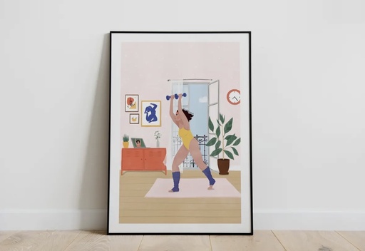 Maja Tomljanovic - Kunstdruck A4 - Fitness