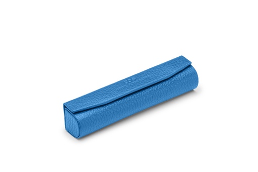[8495] Lippenstift Box lang | azurblau | genarbt