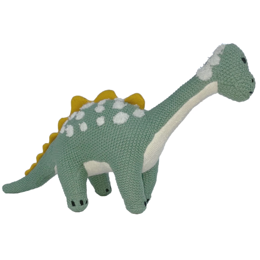 [Lini-40-007] Mea Lini - Stoffpuppe Dino klein grün 20x37cm