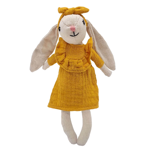 [Lini-10-017] Mea Lini - Stoffpuppe Hase Hase Hedda klein 20cm