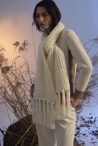 [24HLZLIPARIKUELL102] Scapa - Scarf LIPARI - Broken White