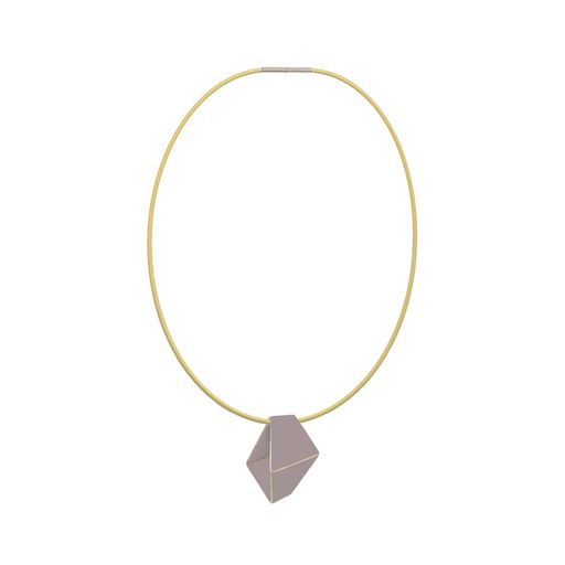 [FNS4009] Lisa Kroeber Jewellery Art - Necklace Folded Short, pastel violet
