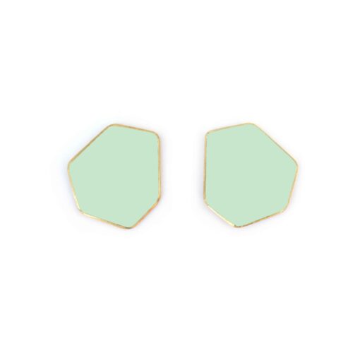 [M6019] Lisa Kroeber Jewellery Art - Earrings Mini, pastel green