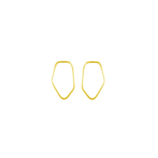 [FRMY] Lisa Kroeber Jewellery Art - Earrings Frames Mini, yellow gold 