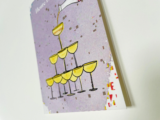Elena Klein - Postkarte - Champagnerturm - Heute ist dein Tag