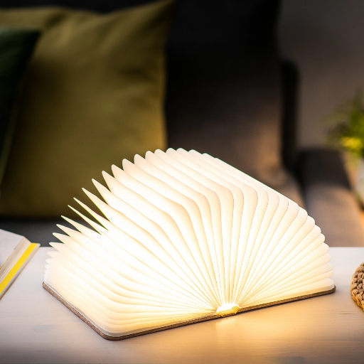 Gingko Design - Large Smart Book Light Linen Fabric