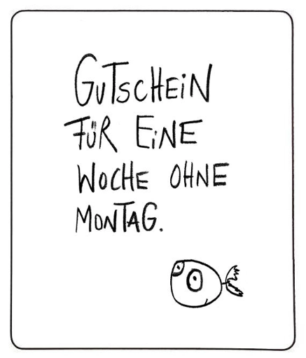 [#m195] Edition Gute Geister - Magnet - Montagsgutschein