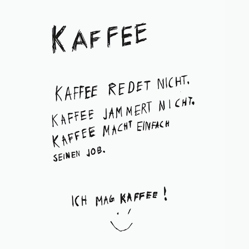 [133000581] PPD - Kaffee redet nicht Servietten 33x33