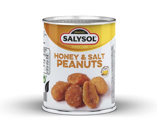 [000653] Salysol- Honig & Salz Erdnüsse 60g Dose - Cacahuetes Miel y sal