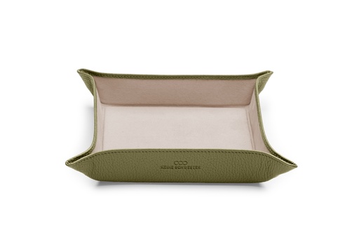 [18016] Taschen-Entleerer | oliv | beige | gold | genarbt