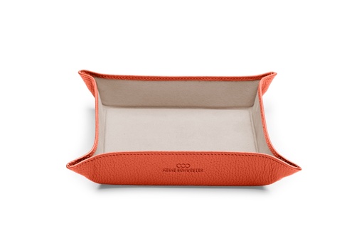 [17996] Taschen-Entleerer klein | koralle | beige | gold | genarbt