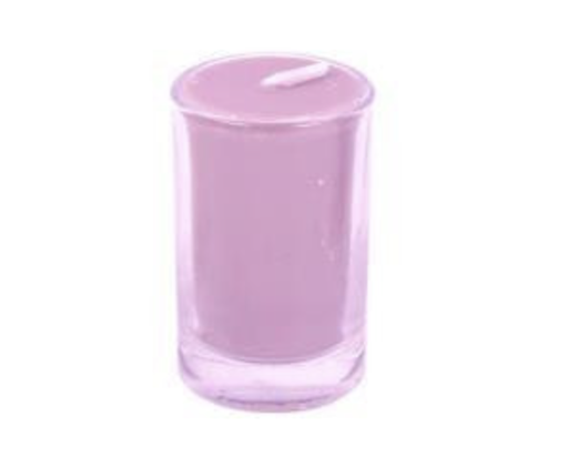 [850271] Home Society - Mini Kerze im Glas - roze lilac 